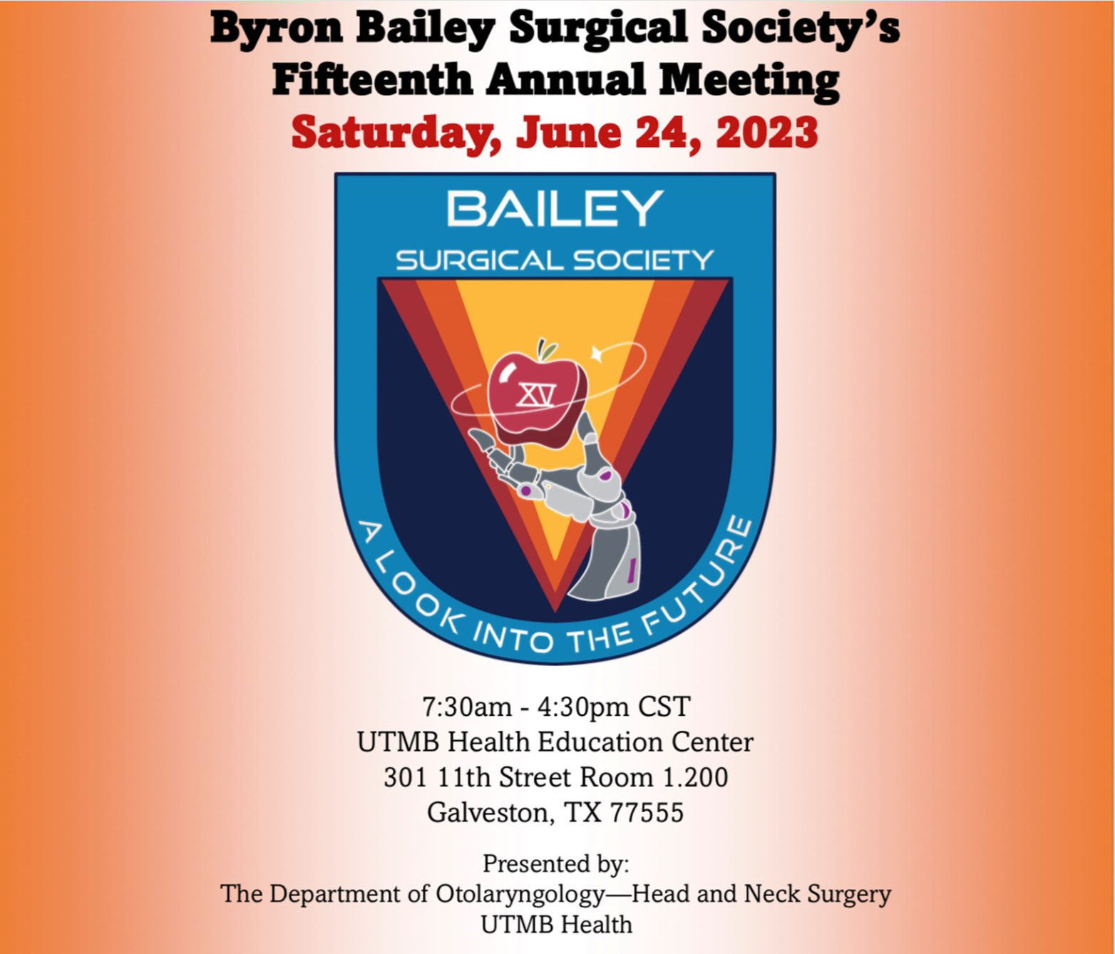 University of Texas 15th Annual Byron Bailey Surgical Society Meeting 2023